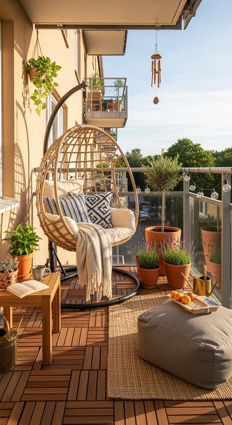 relaxed stylish customizable outdoor lounging