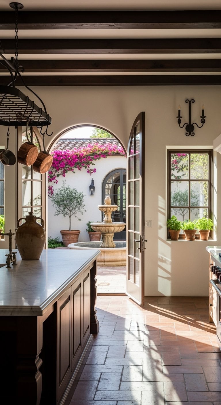 dreamy courtyard views indoor outdoor living