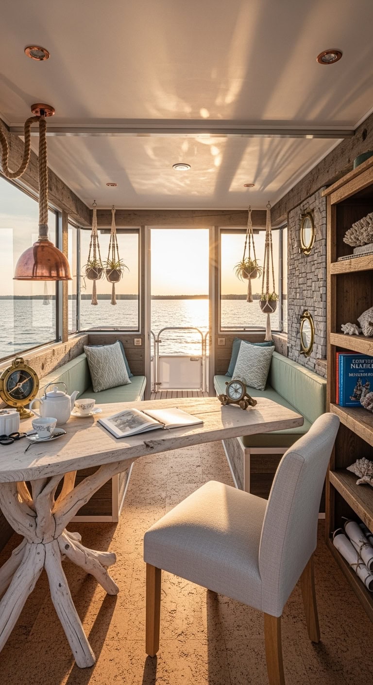 waterfront workspace inspired by nature