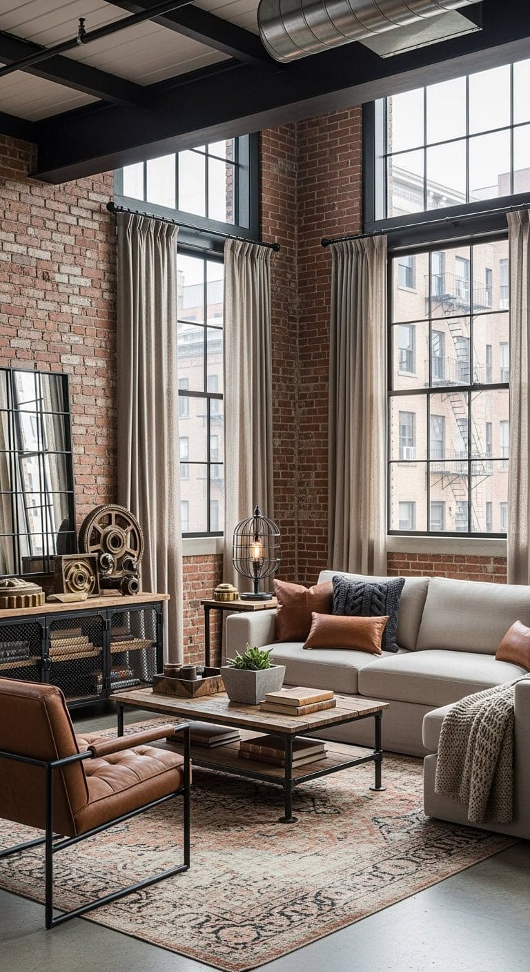 industrial beige loft styling
