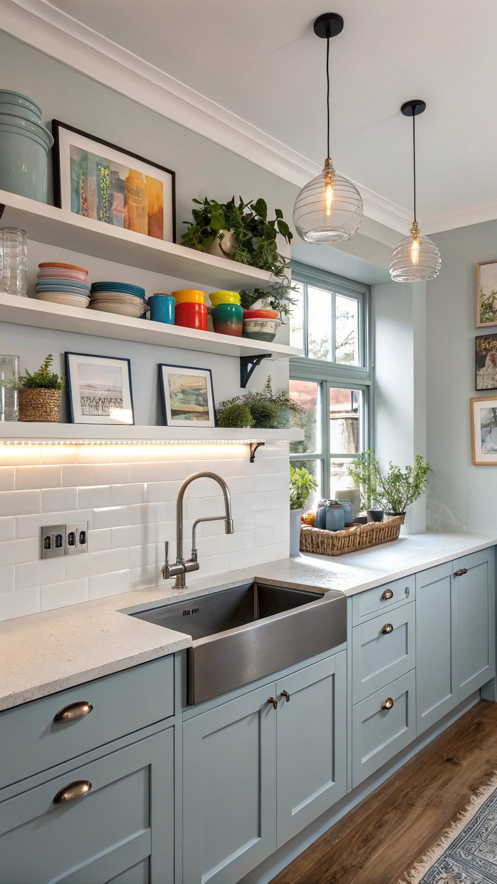 gallery wall kitchen display