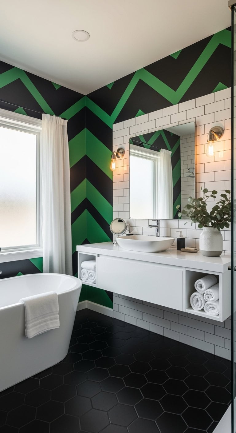 geometric contrasting impactful designer like