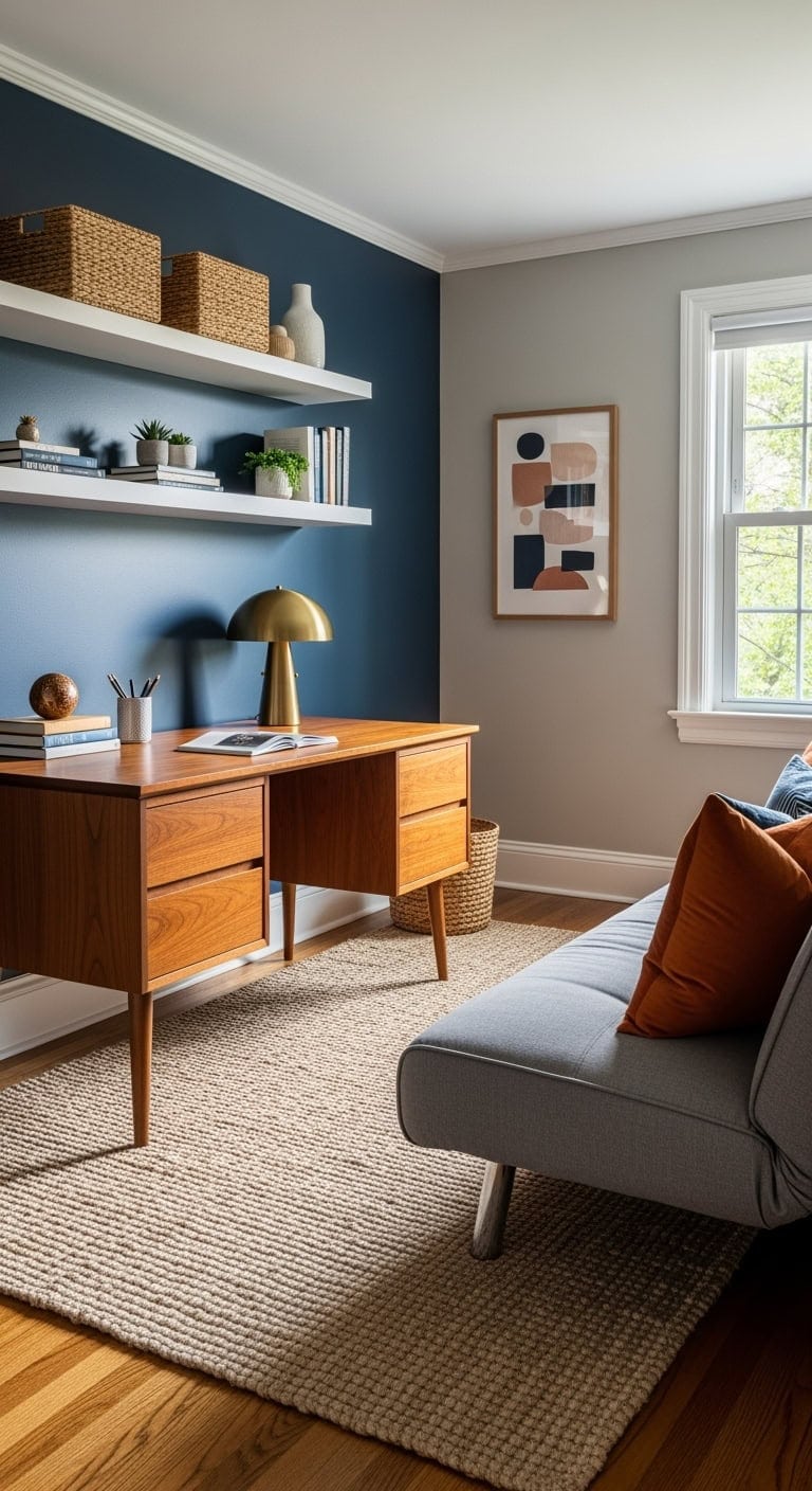 mid century multifunctional stylish guestworkspace