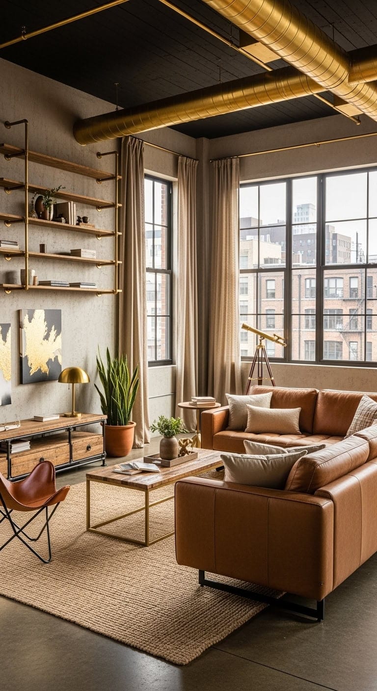 beige concrete with gold