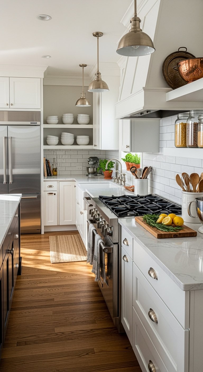 bright airy spacious kitchen layout