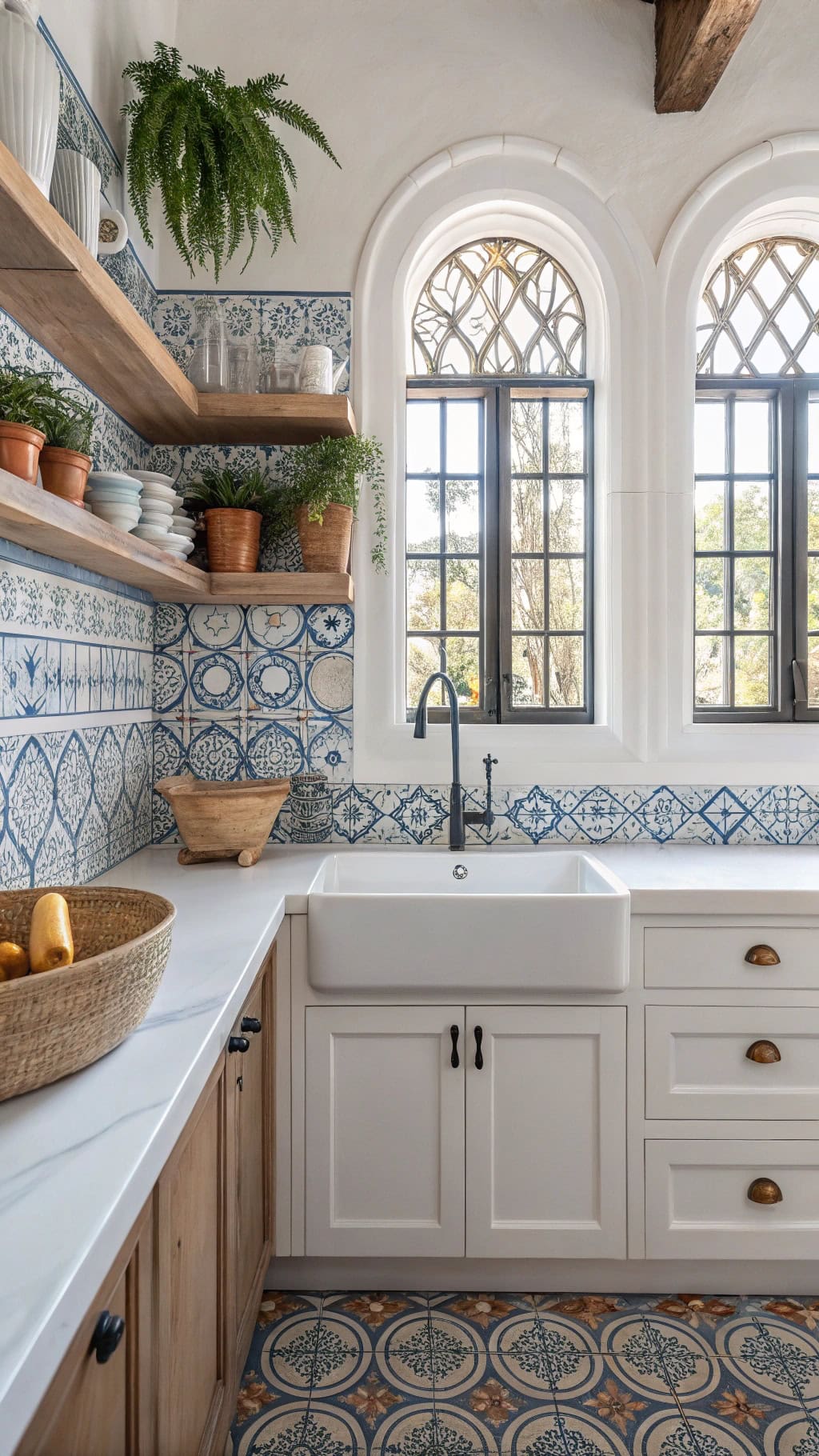 mediterranean tile backsplash ideas