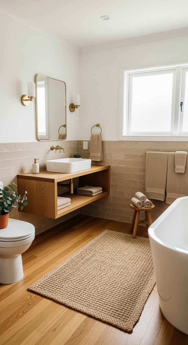 beige textured spa like low maintenance