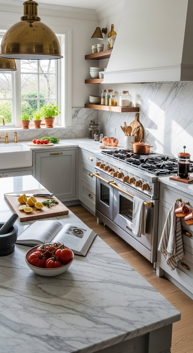 marble toe kicks as design statements