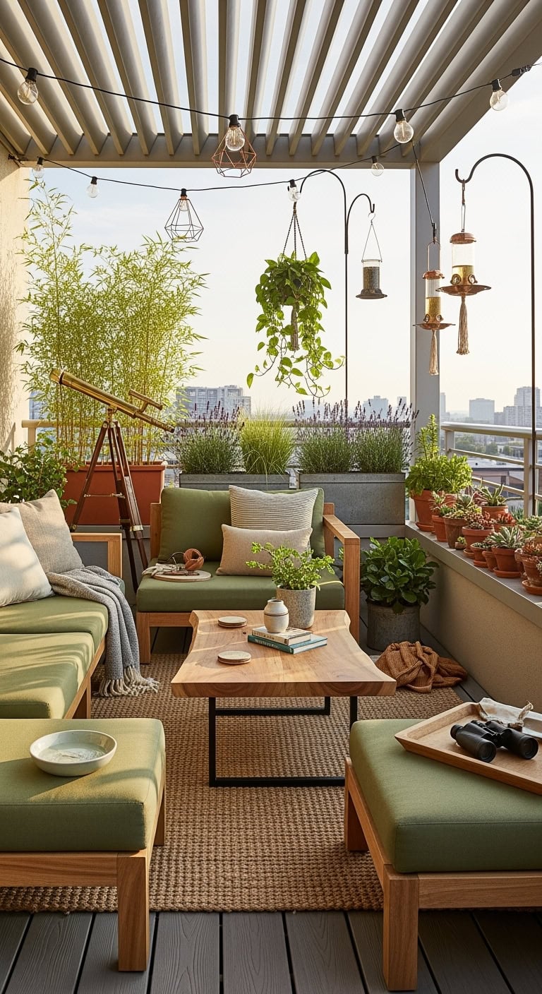 bird watching balcony nature wildlife haven