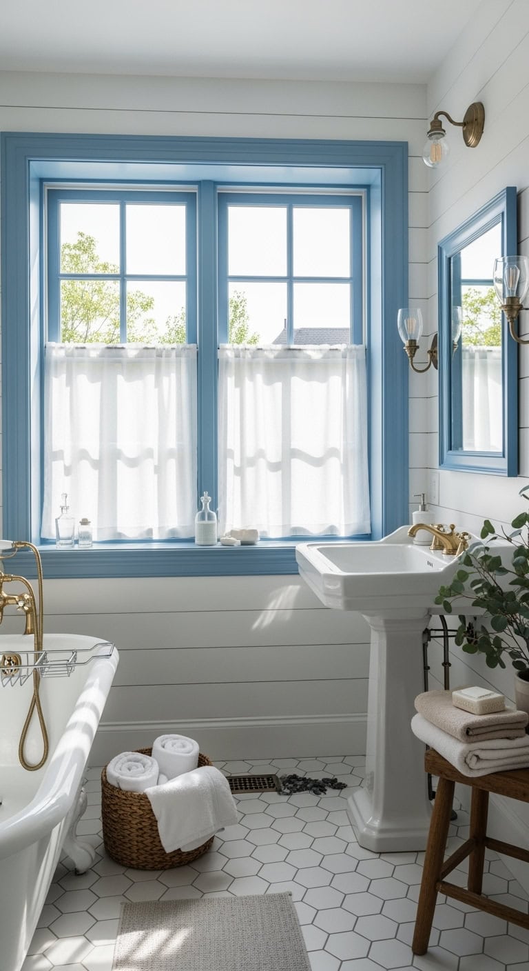 calming ethereal moisture resistant window trim