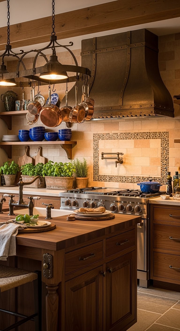 mediterranean bronze kitchen design