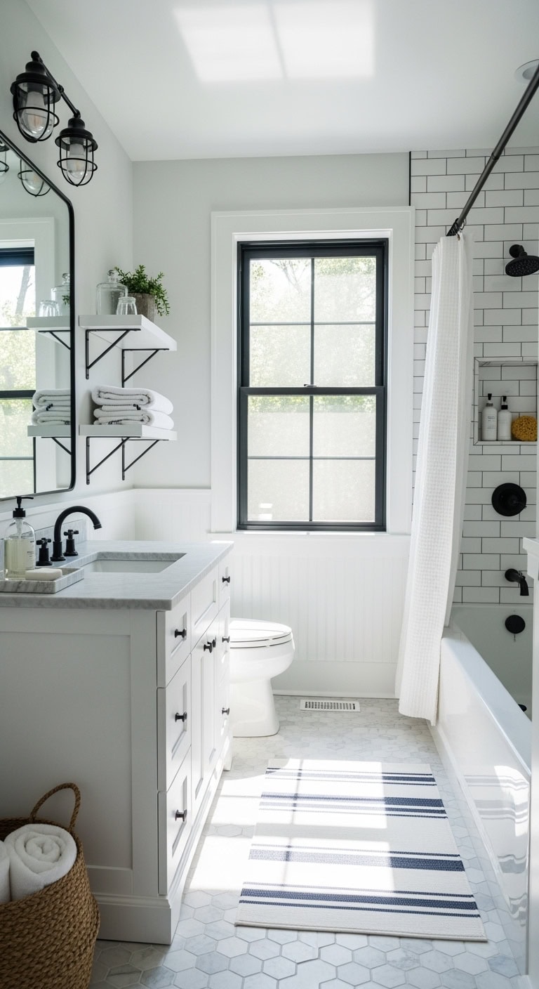 coastal modern black and white