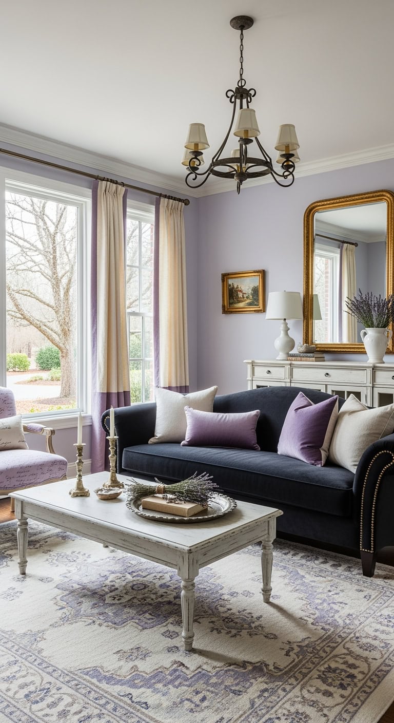 lavender accented french country elegance