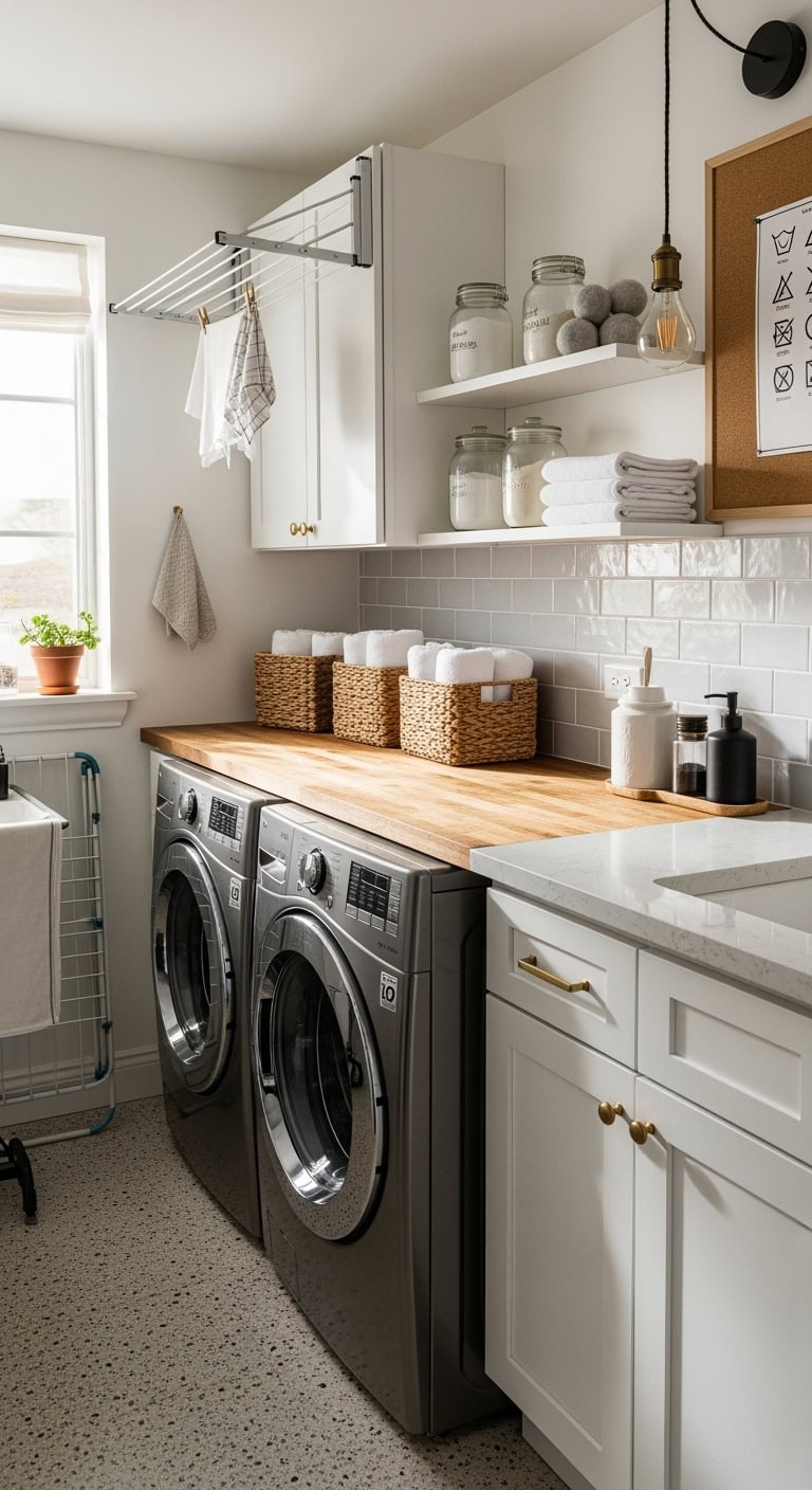 revolutionize laundry routine with retractable clothesline