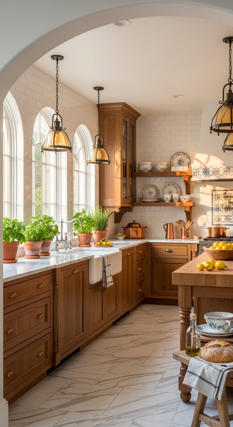 mediterranean warmth with restraint