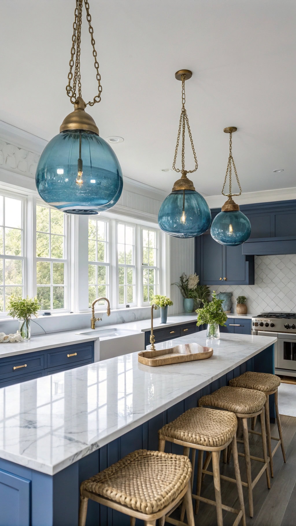 indigo pendant light elegance