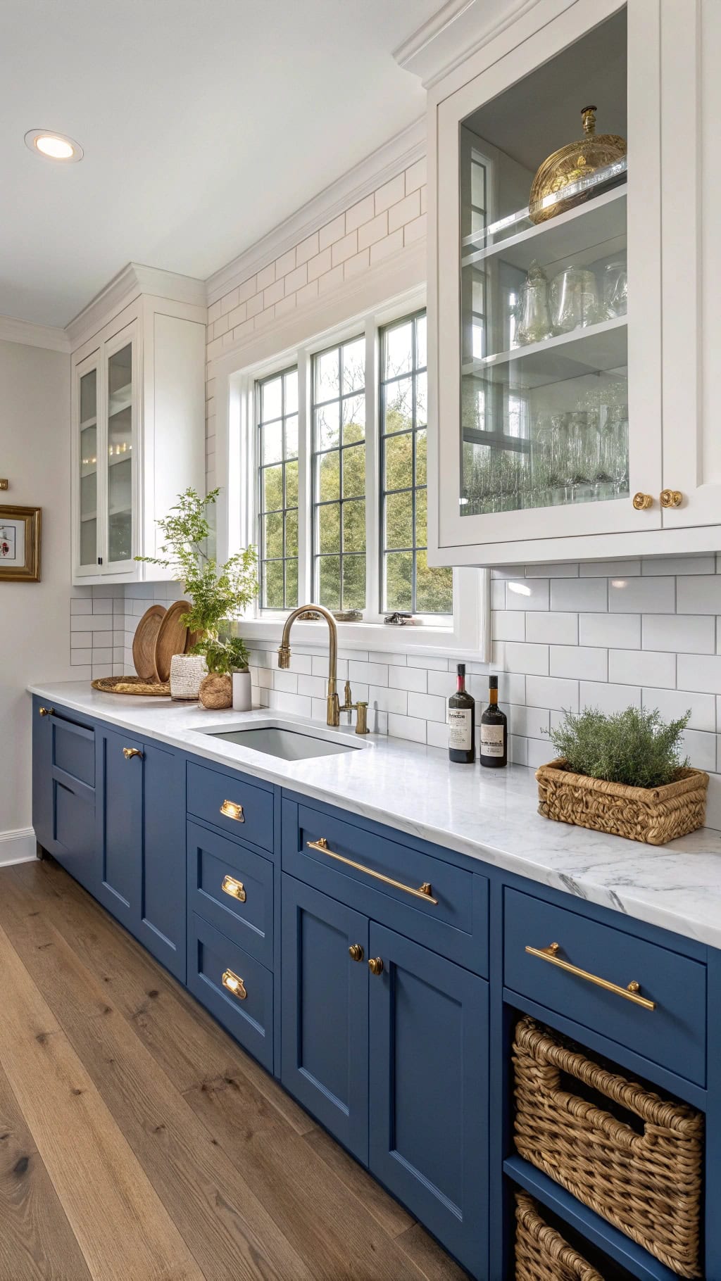 electric blue kitchen elegance