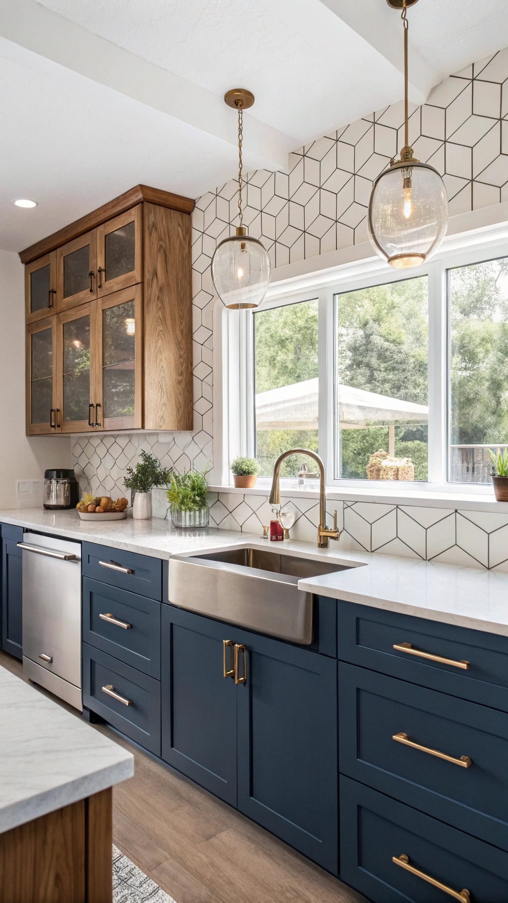 mid century modern kitchen elegance