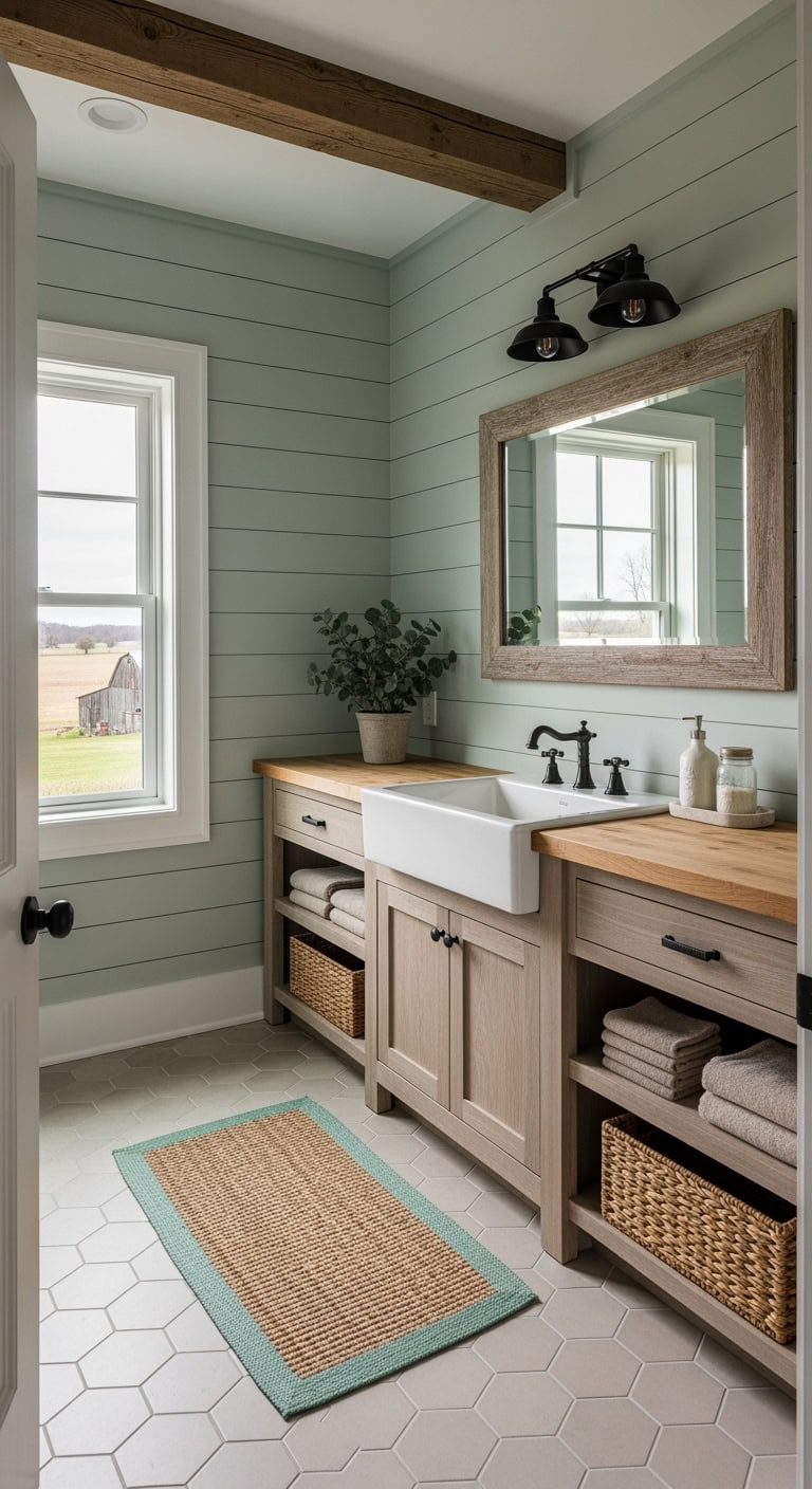mint shiplap weathered beige