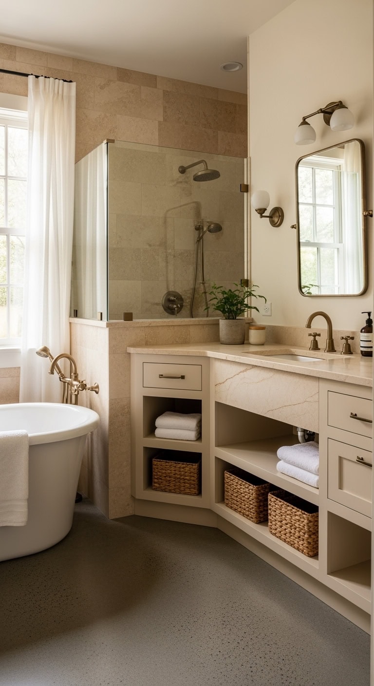 timeless natural durable bathroom vanity