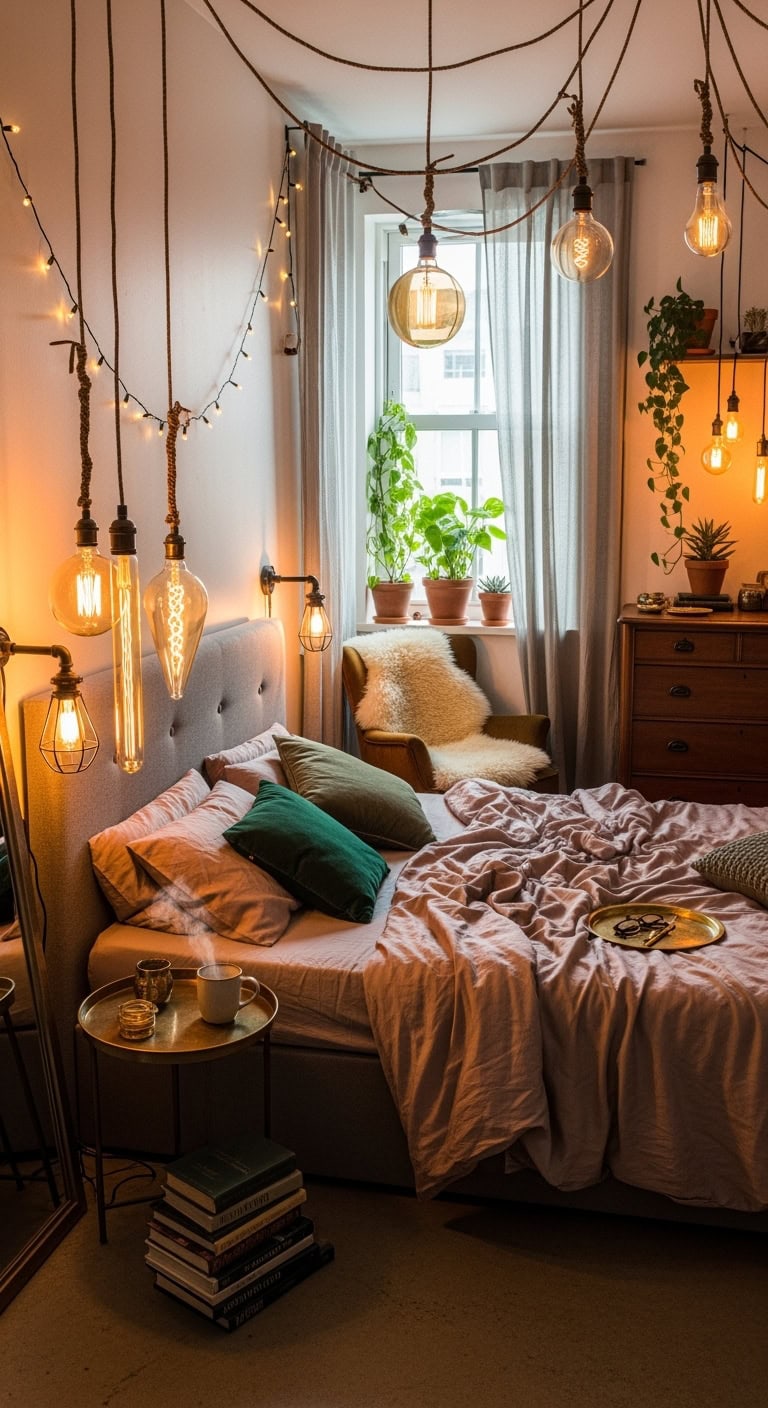 vintage industrial chic lighting inspiration