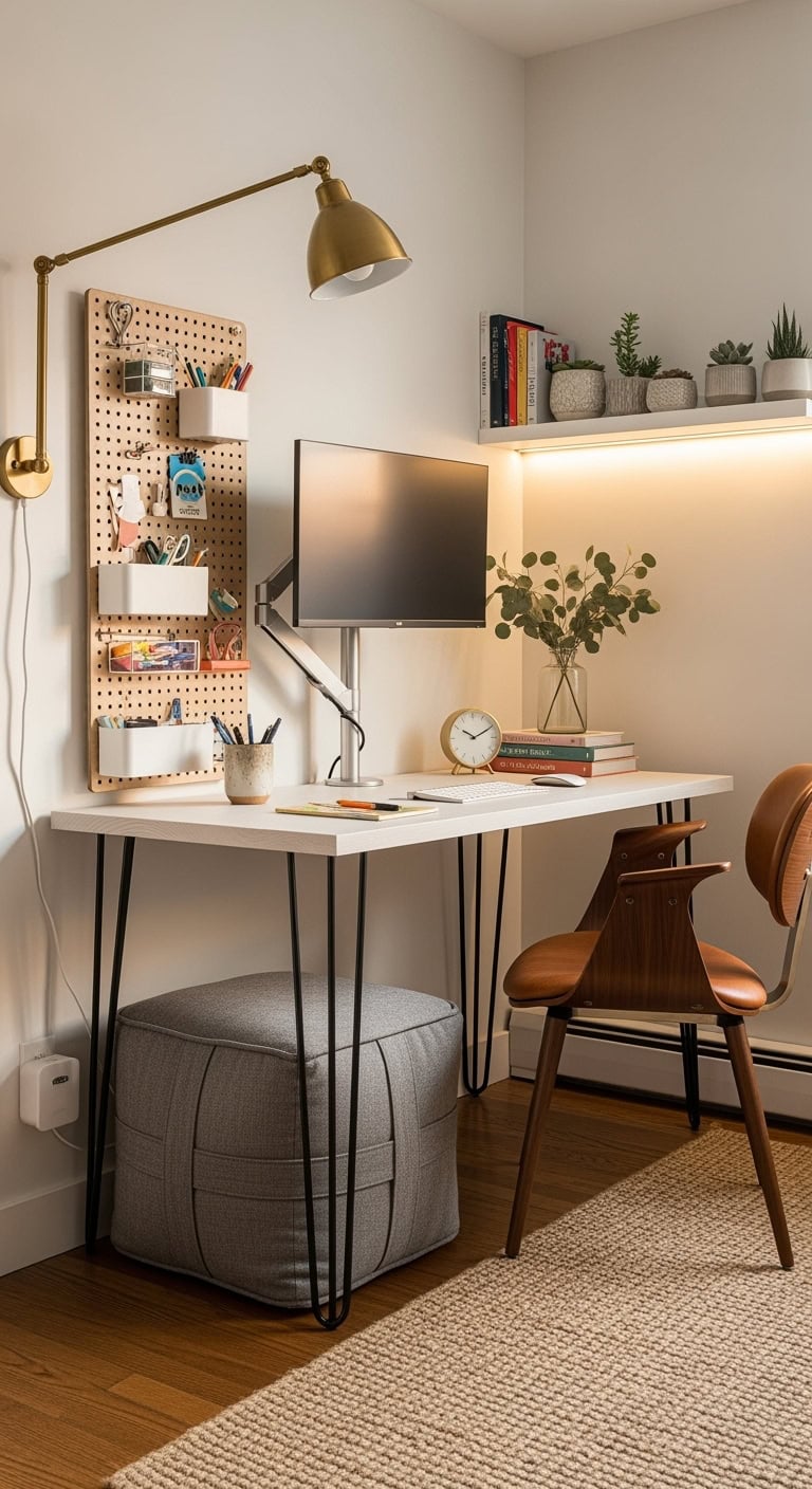 compact space saving organized well lit