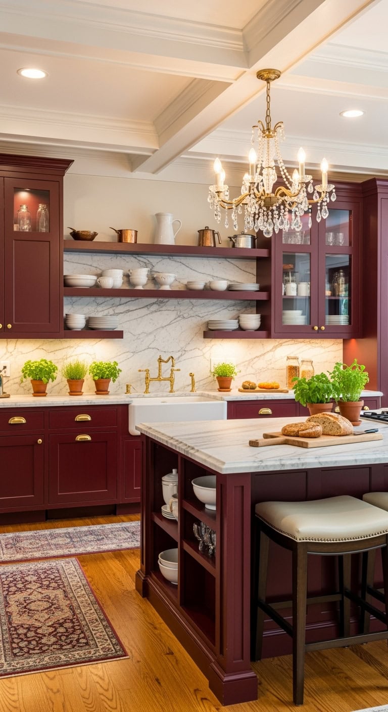 timeless elegance in burgundy