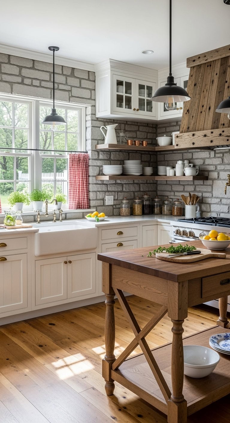 warm rustic farmhouse stone elegance