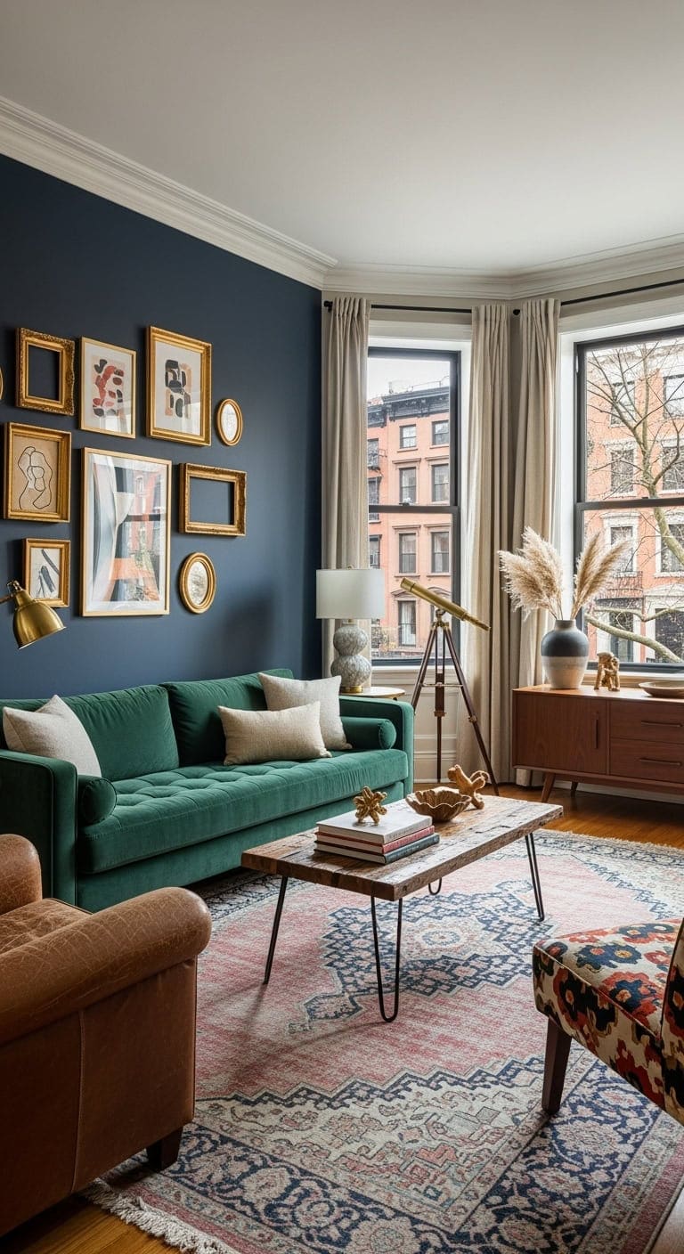 vintage modern curated cozy eclectic