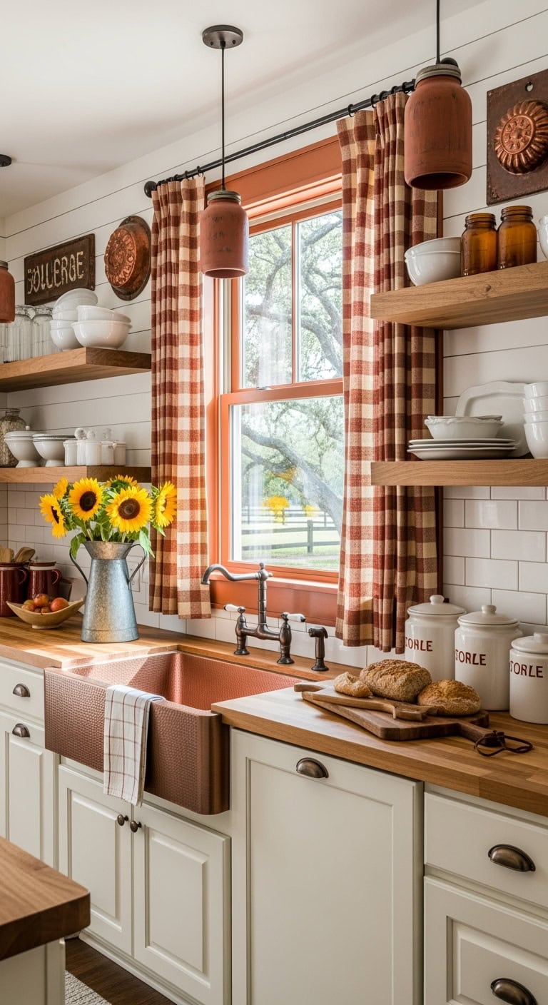 farmhouse rust kitchen makeover