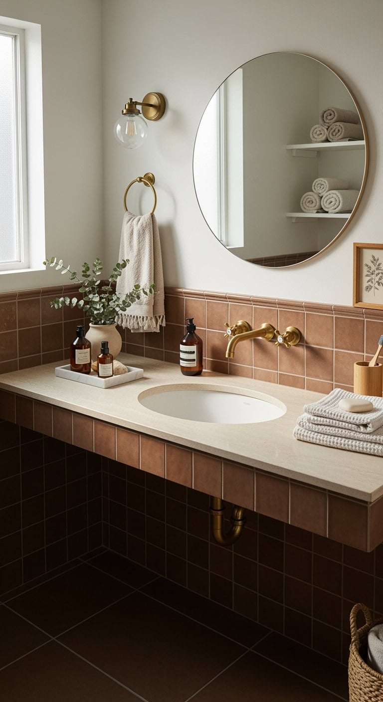 subtle yet impactful cocoa dusted details