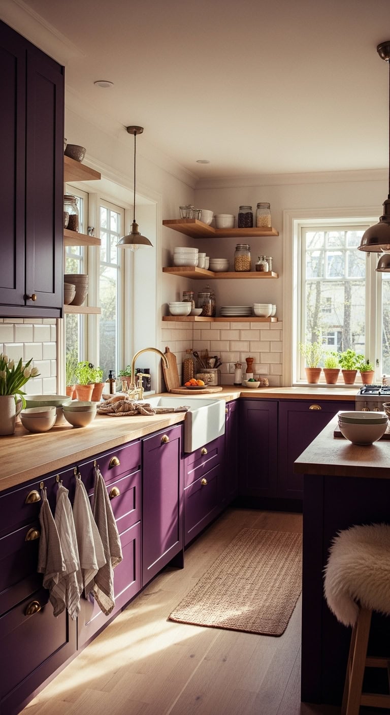 scandinavian plum kitchen design