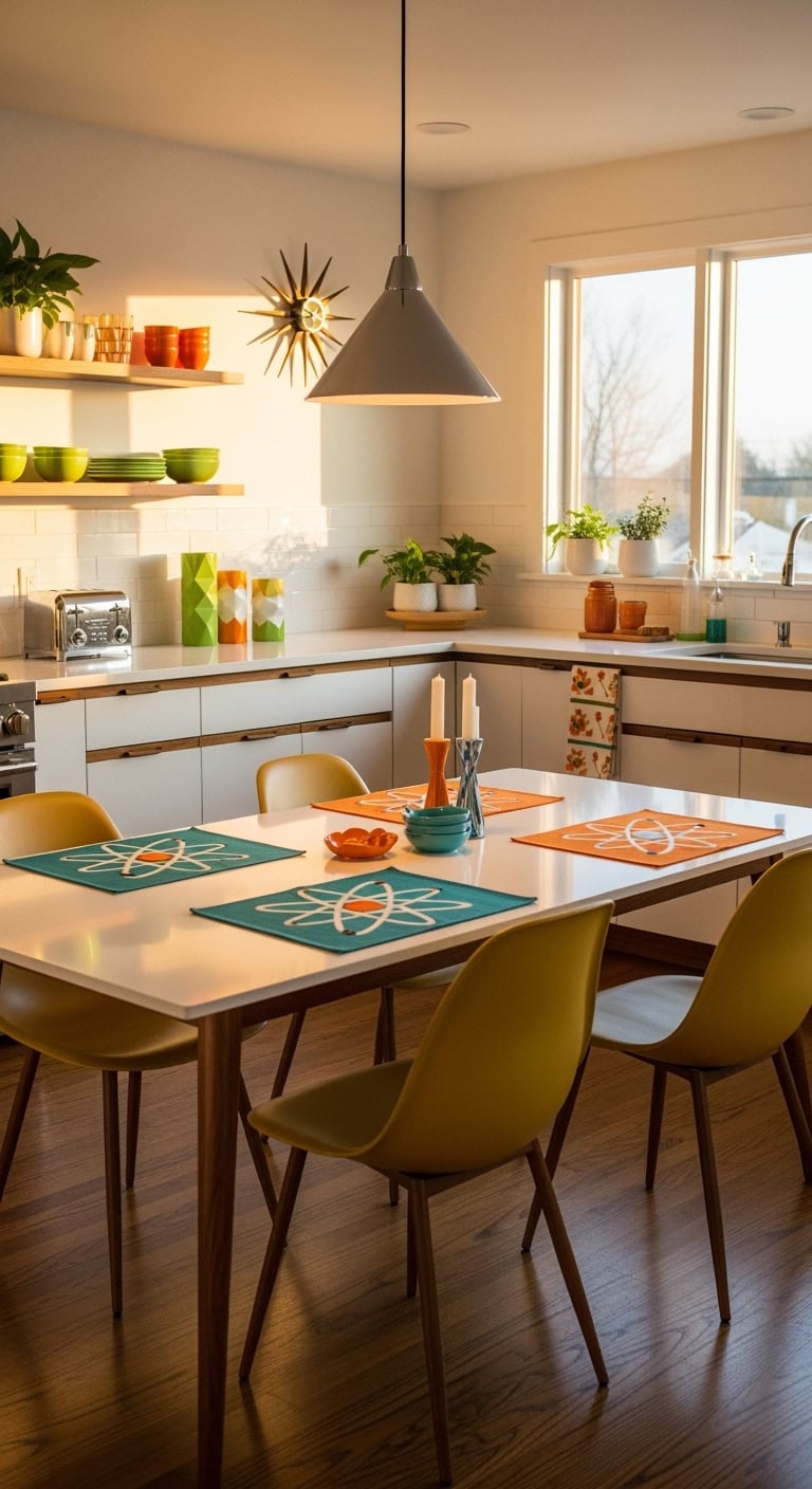 midcentury modern kitchen aesthetic