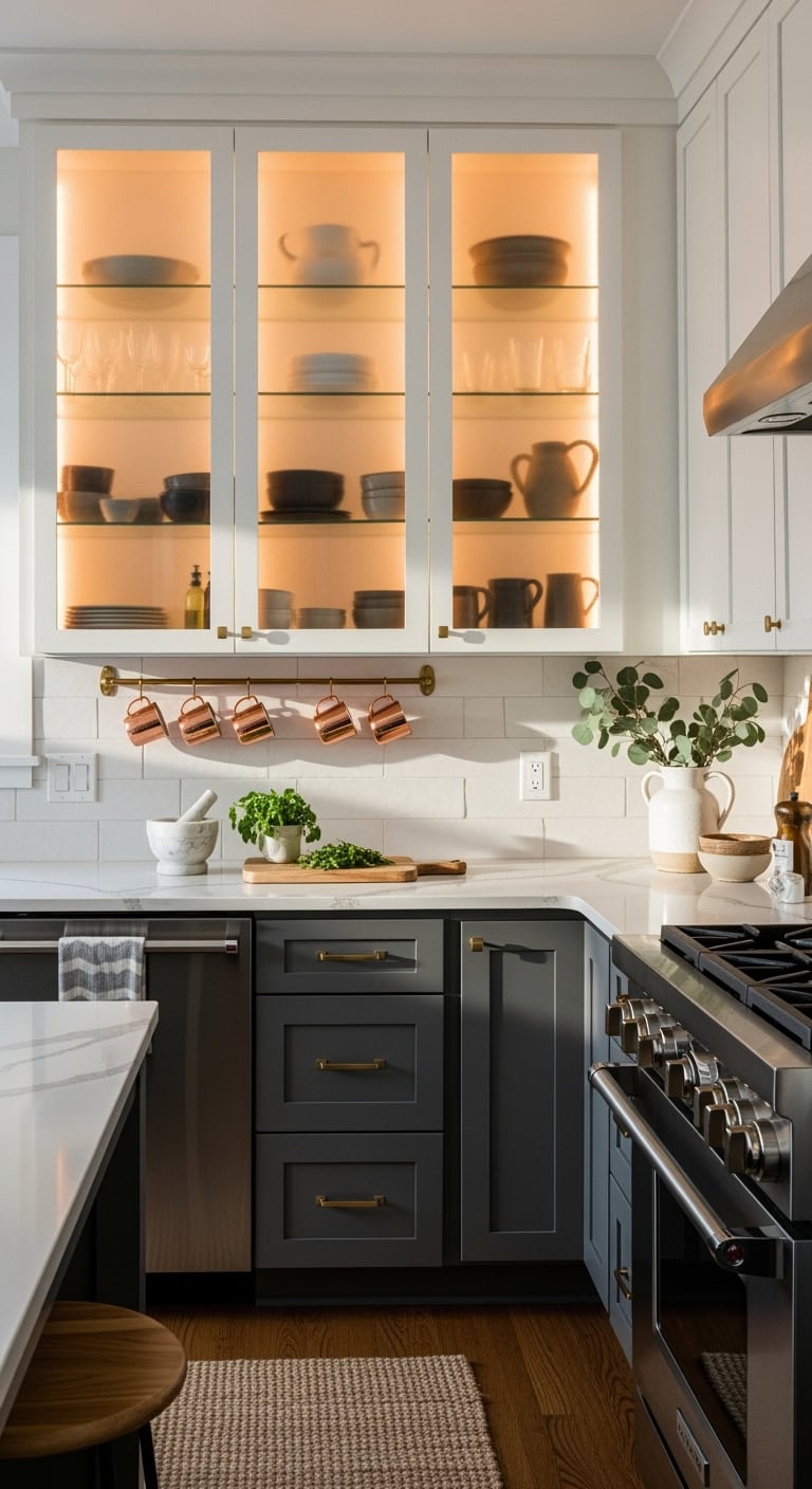 dreamy ethereal ambient kitchen mood lighting