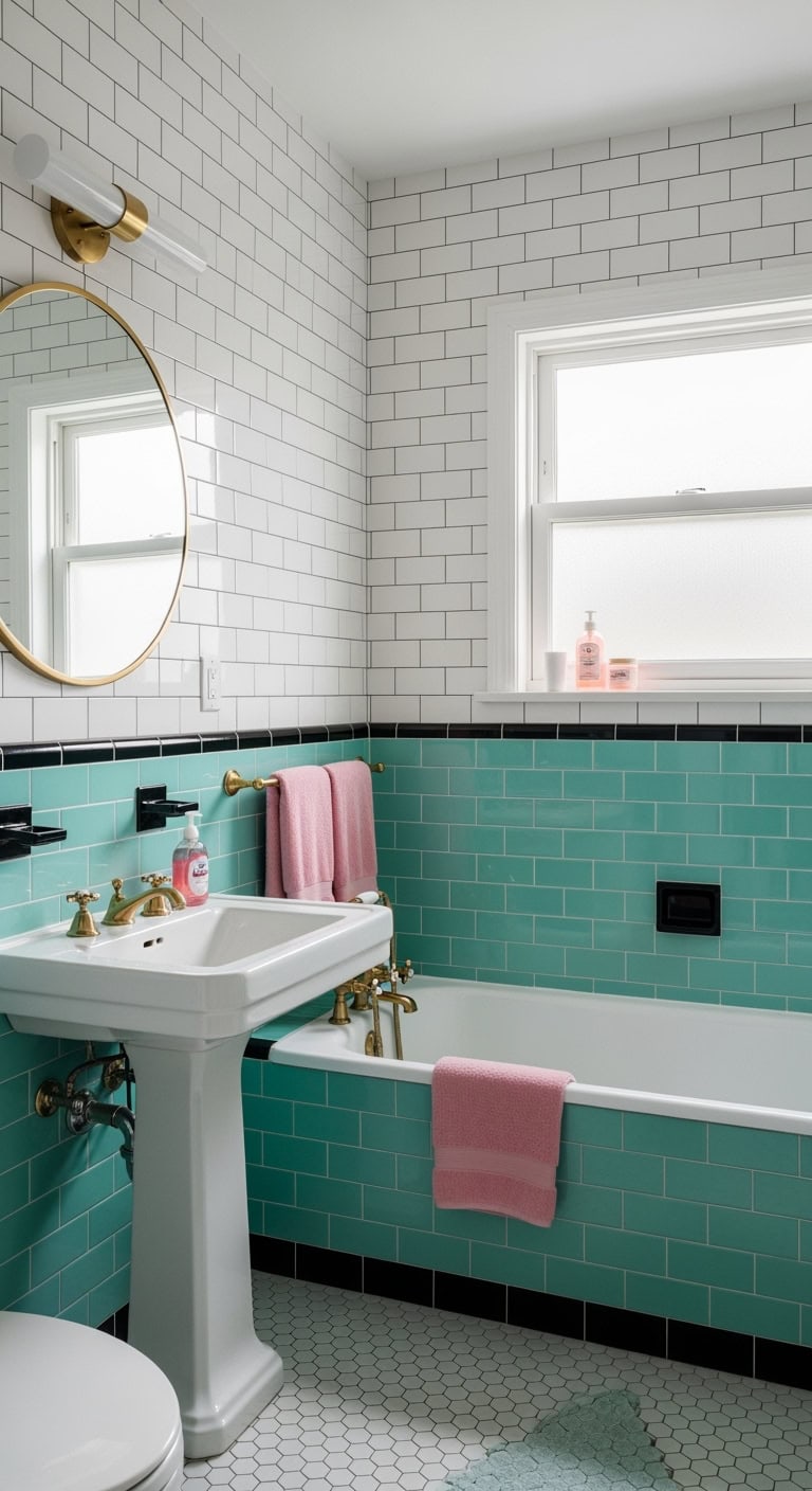 retro aqua tile restoration charm