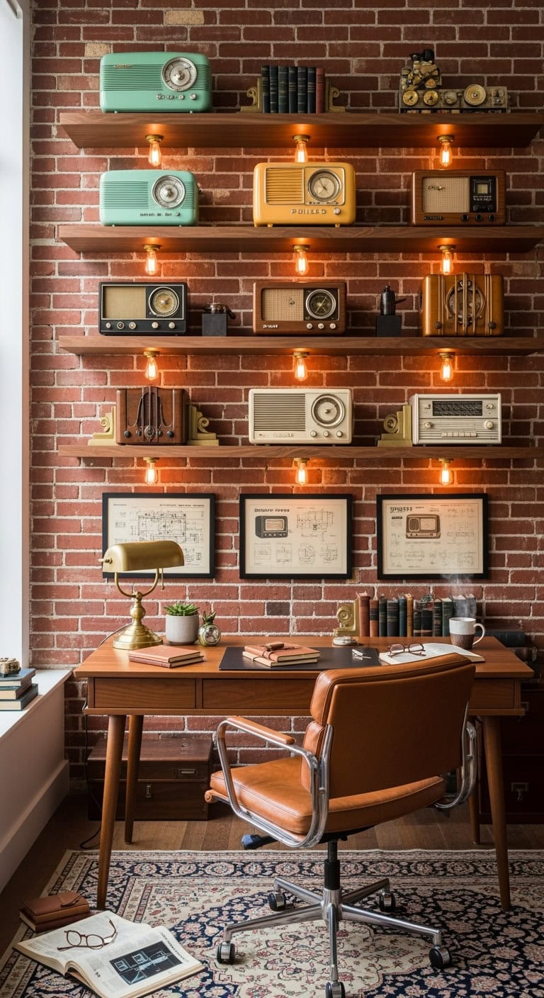 vintage radio nostalgic museum display