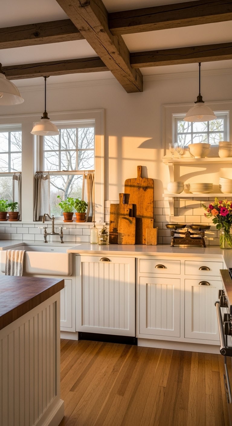 charming farmhouse kitchen details