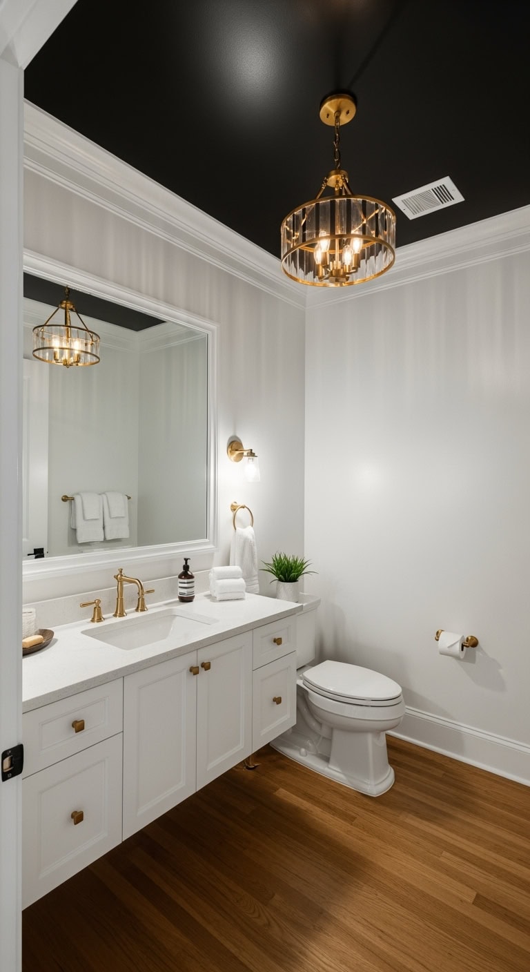 moody and dramatic ceiling transformation