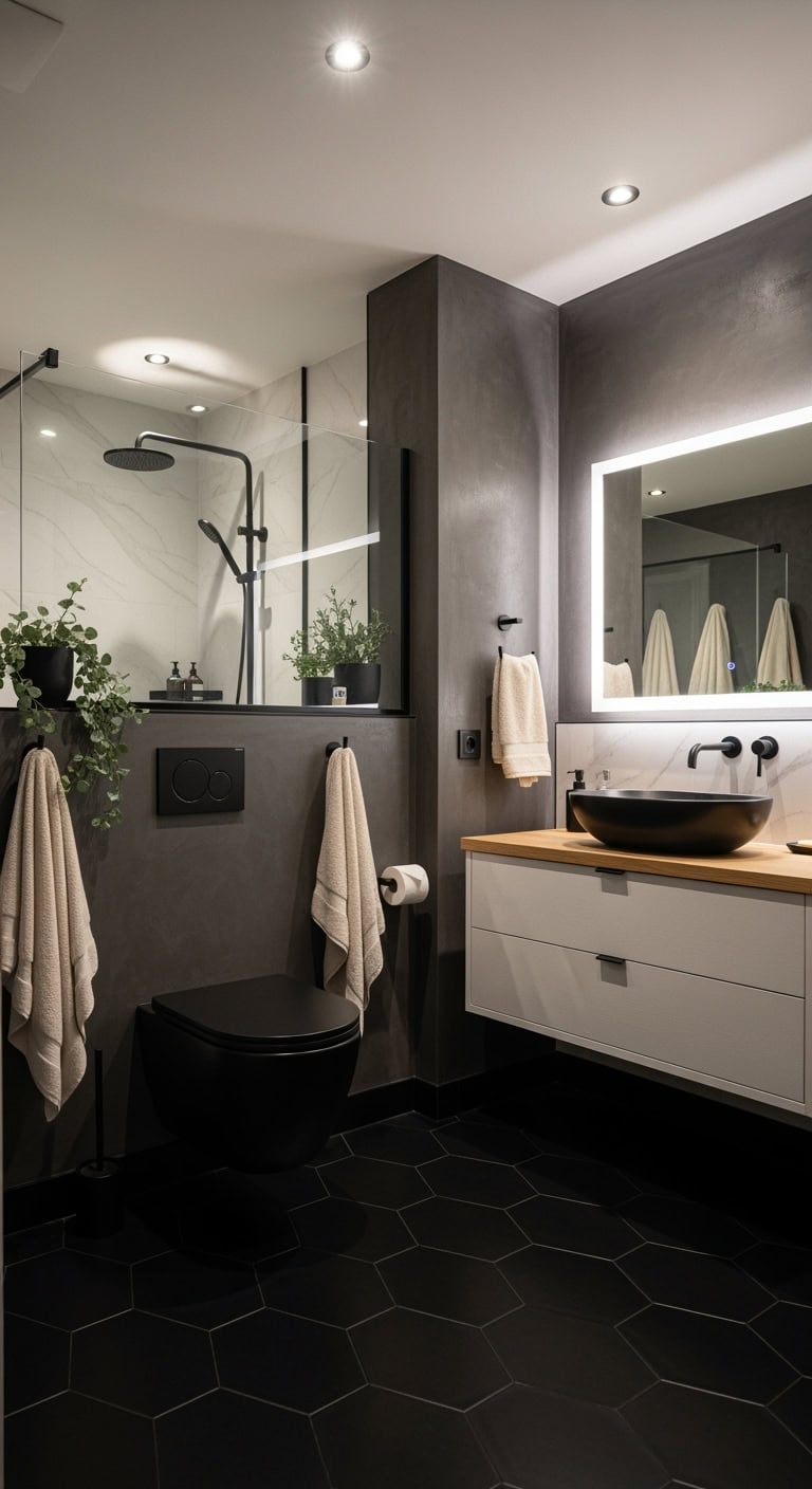 chic bold luxurious black toilet designs