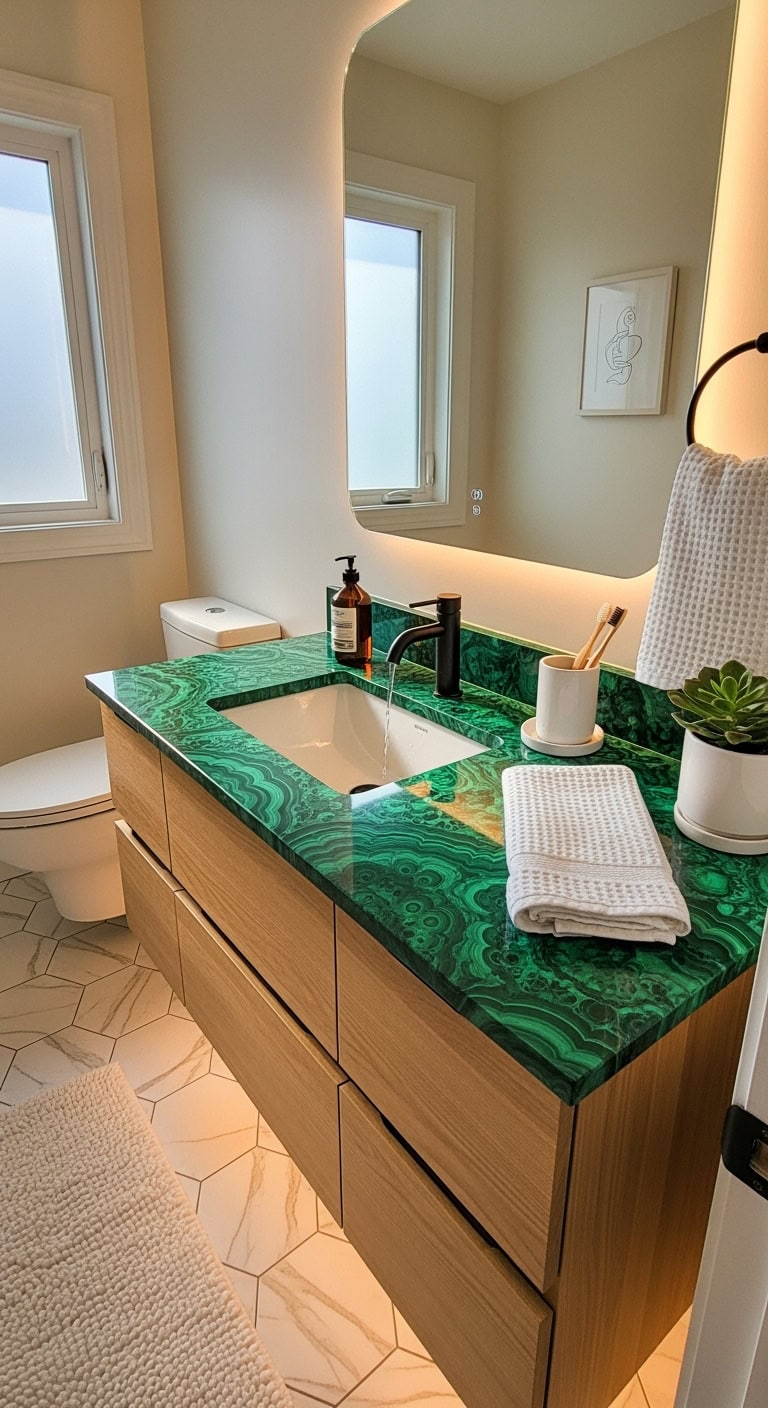 mesmerizing organic luxurious hypnotic malachite