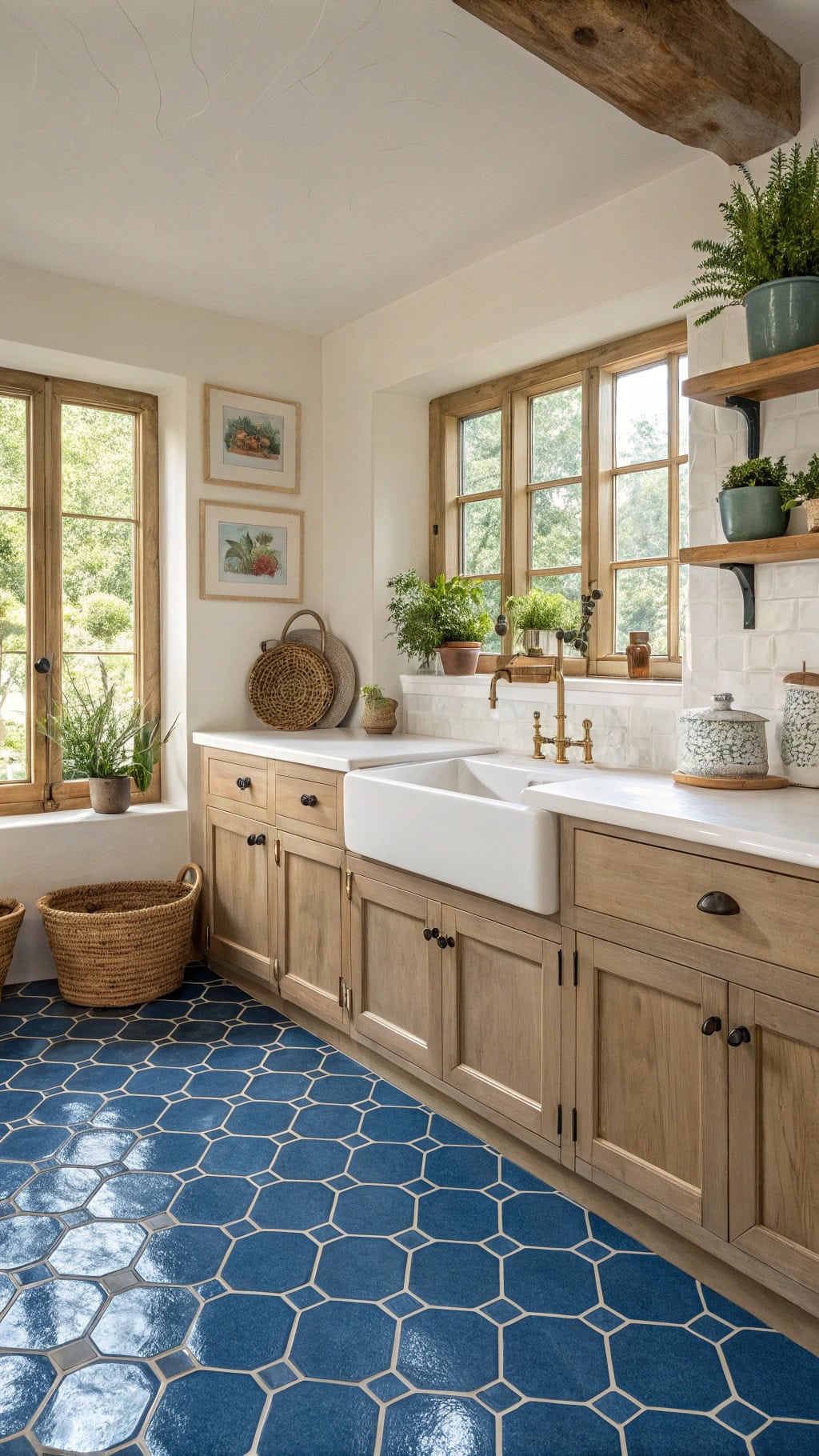 cobalt blue tile elegance