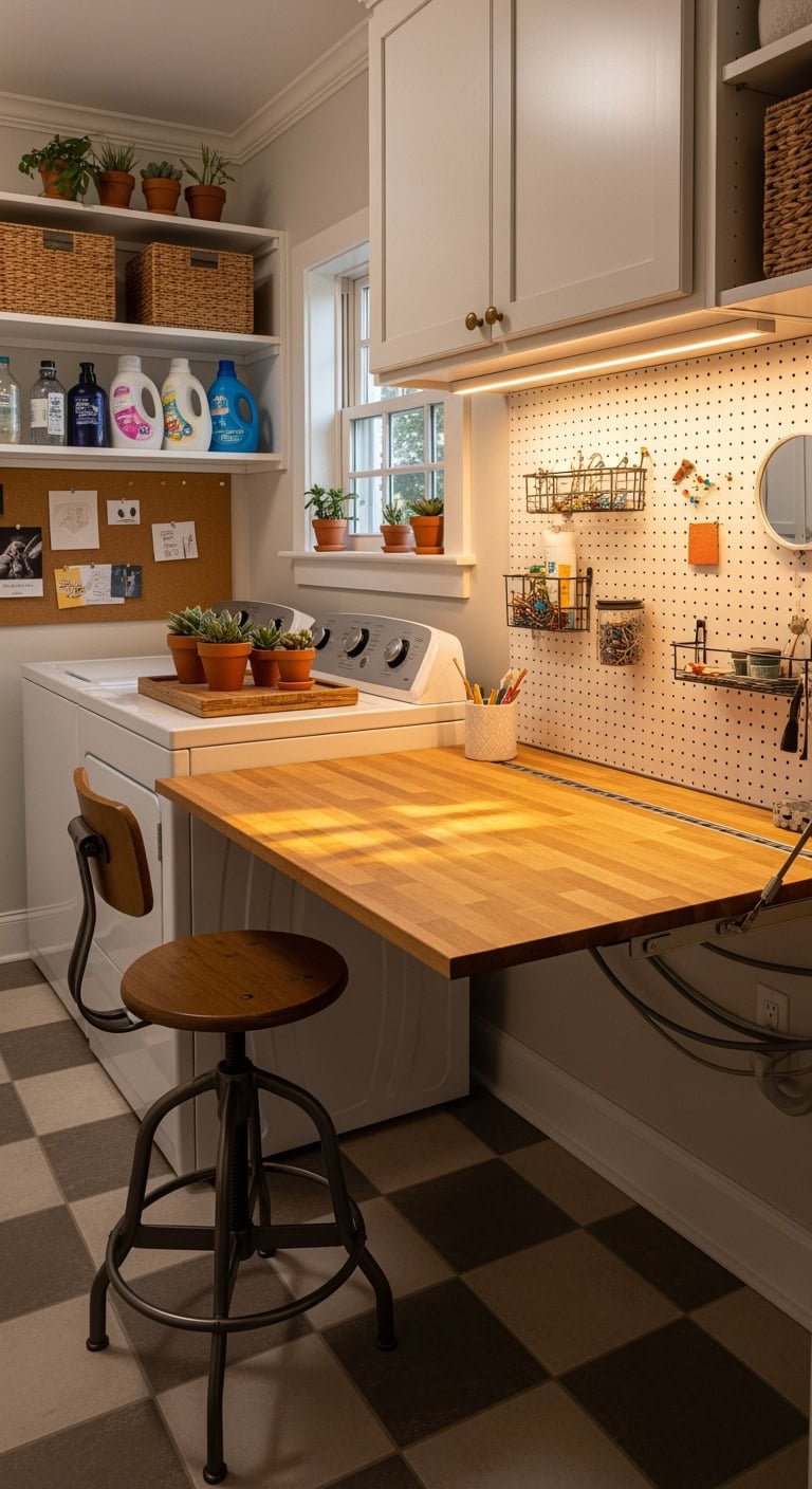 versatile organized efficient laundry work station