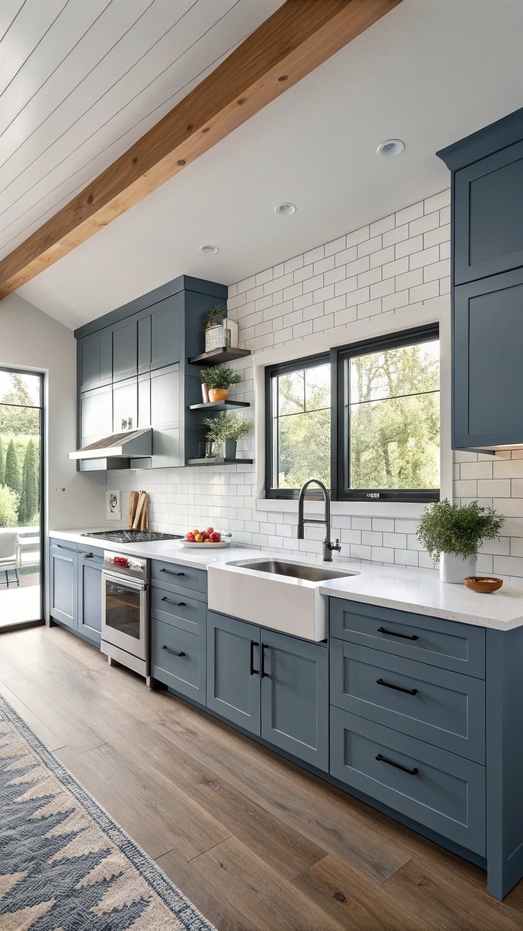 floating cabinets enhance space