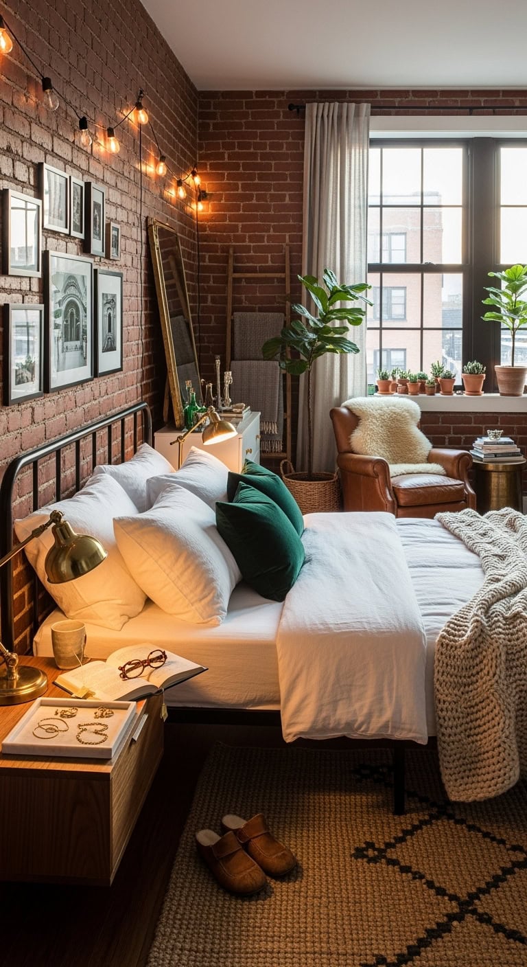 rustic urban exposed brick charm