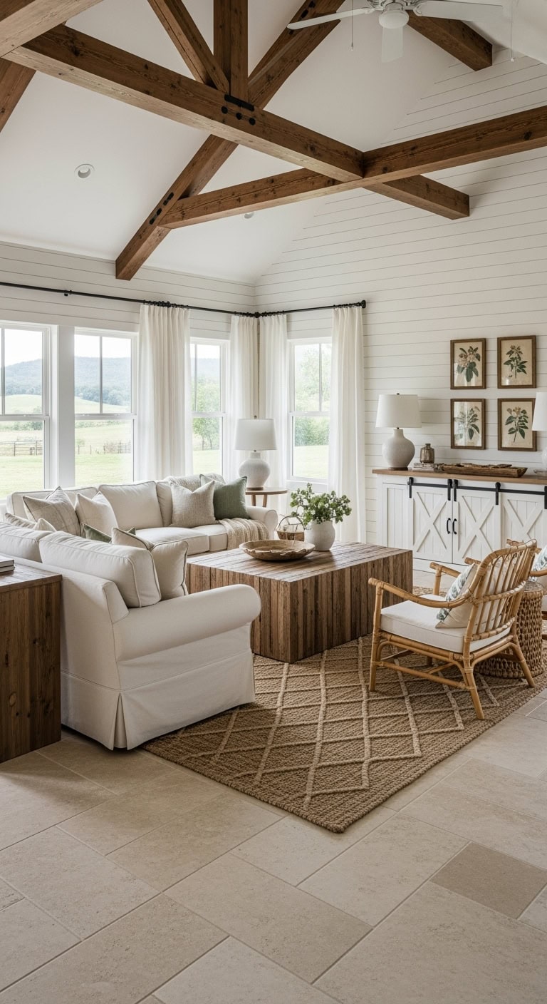 cozy modern farmhouse aesthetic