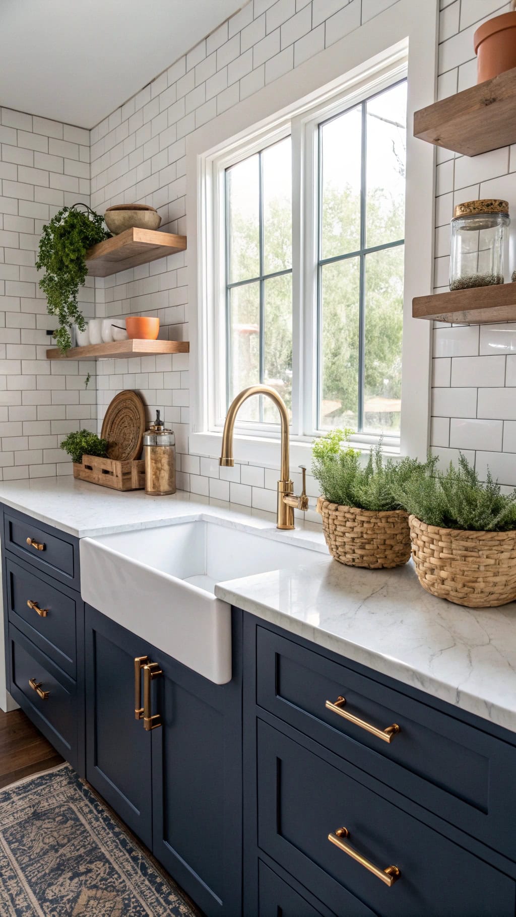 navy and brass elegance