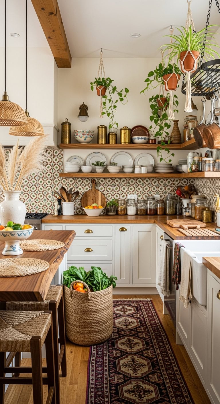 bohemian kitchen decor essentials
