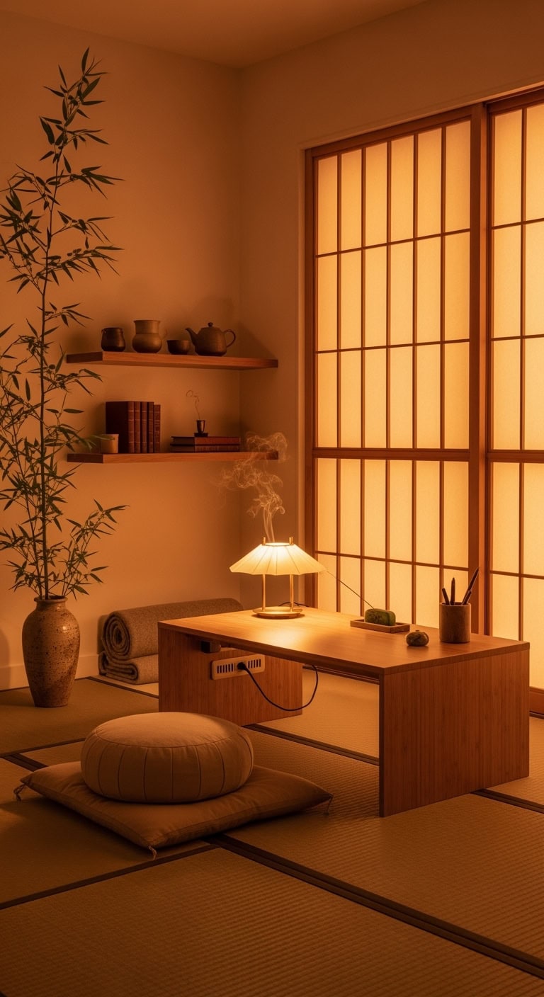 serene minimalist grounded natural