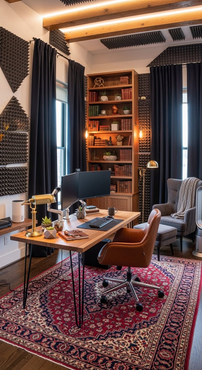 soundproof professional distraction free trading setup