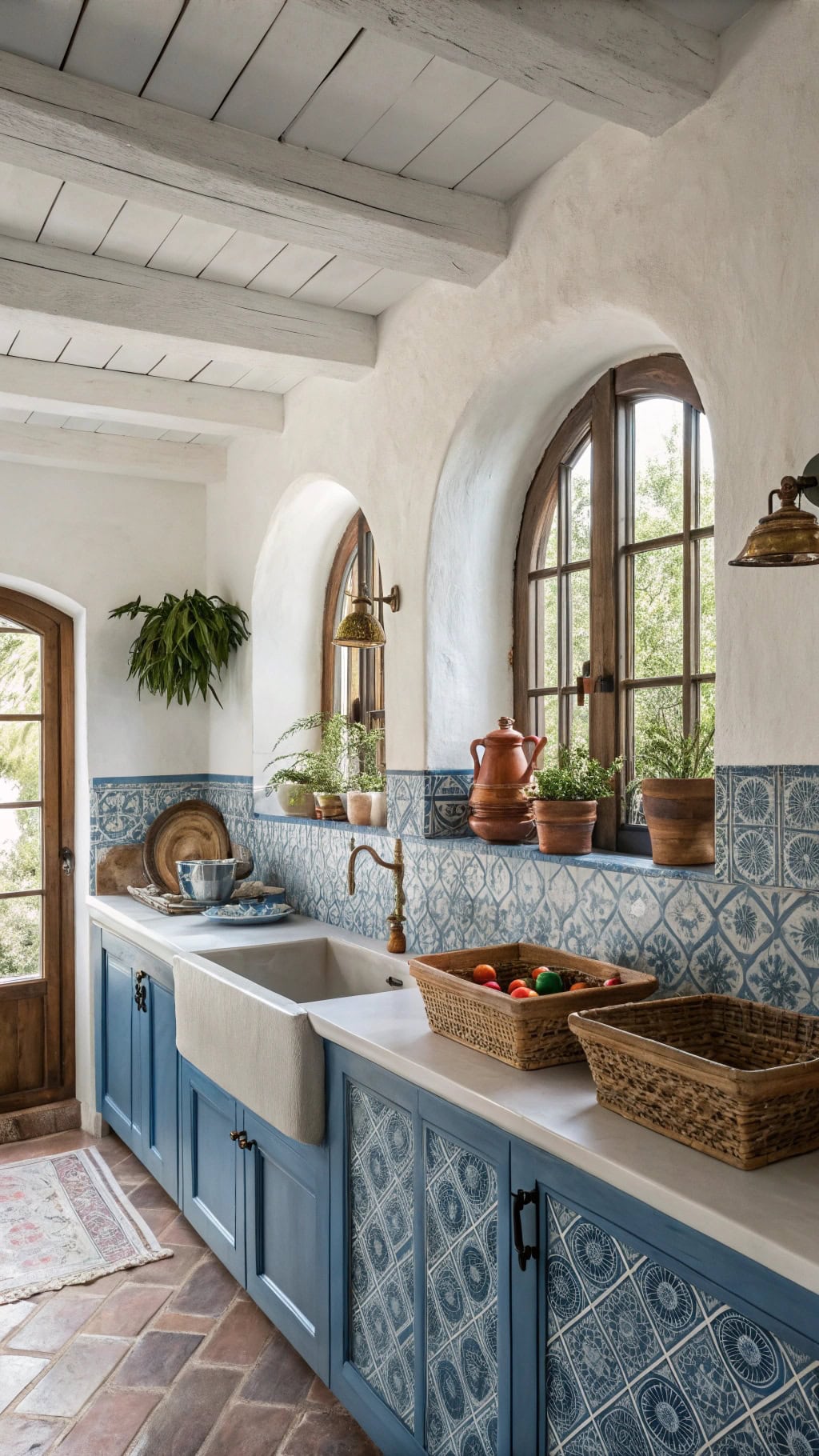 mediterranean azure kitchen design